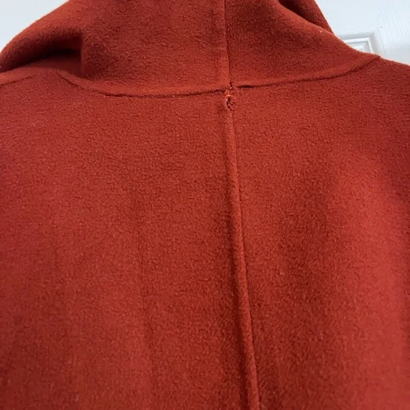 Antonio Melani Wool Wrap Coat in Rust - Picture 3 of 5